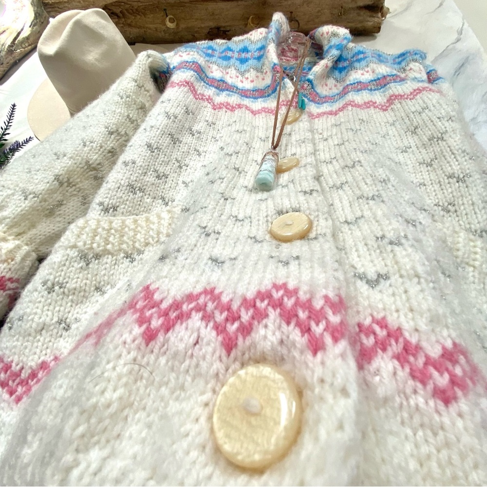 SOLD⭐️RARE Artisan HANDCRAFTED granny sweater-Navajo/NORDIC/Aztec/Pendleton vibe - Picture 10 of 16